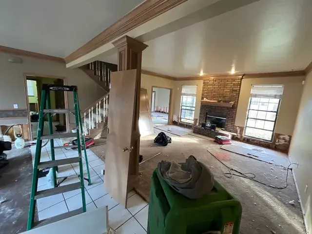 Restoration in progress in an Oklahoma City home
